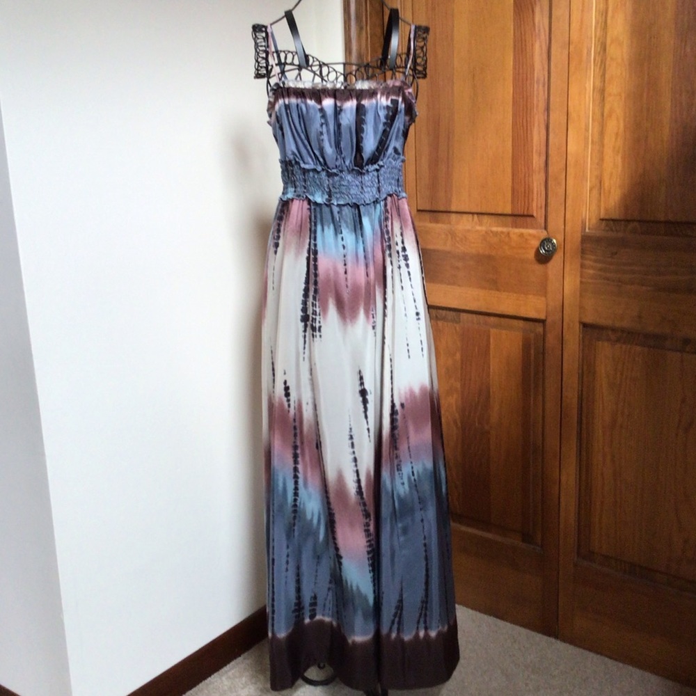 BCBGMAXAZRIA Silk Maxi Dress, Size 0 - Picture 2 of 7